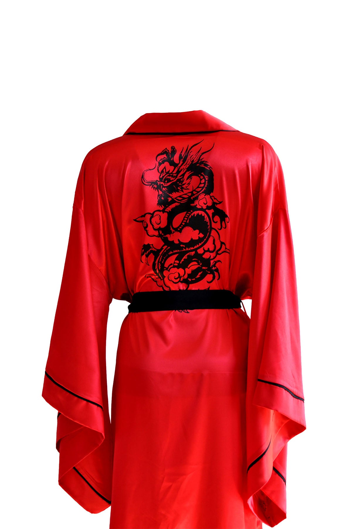 RED BAT ARM BLACK BIOUS KIMONO