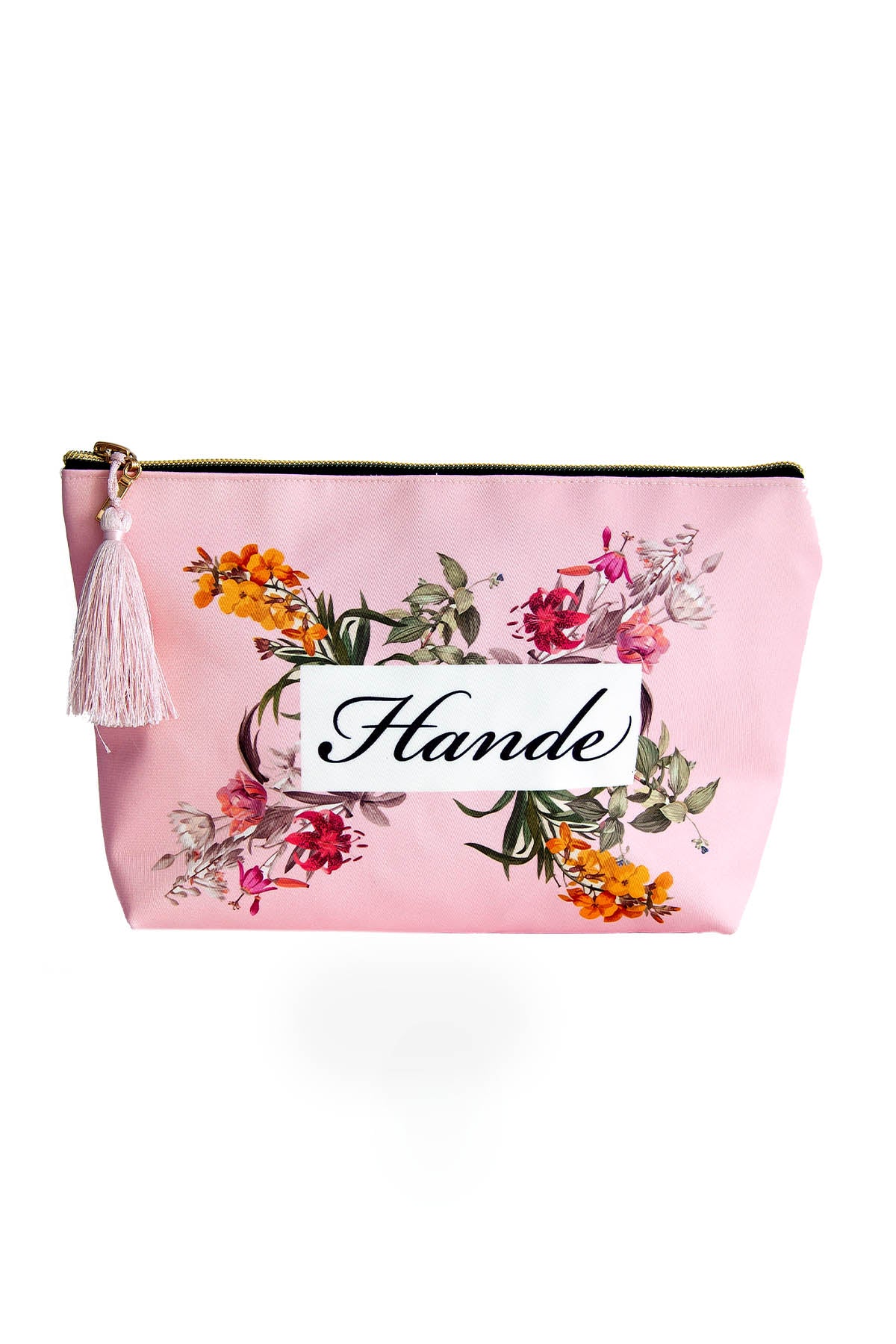 PUDRA ÇİÇEK DESENLİ CLUTCH ÇANTA