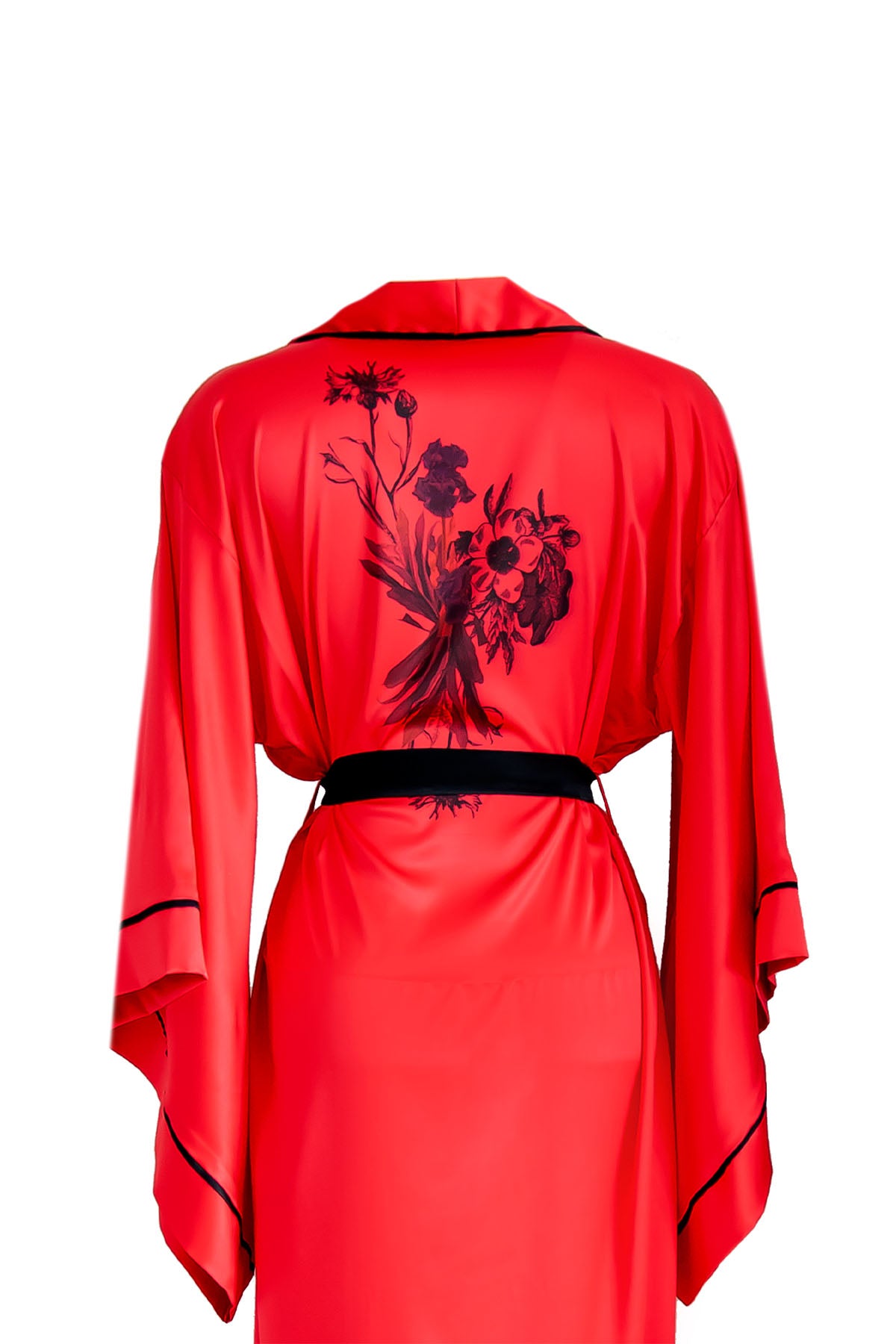 RED BAT ARM LACIVERT BIOUS KIMONO
