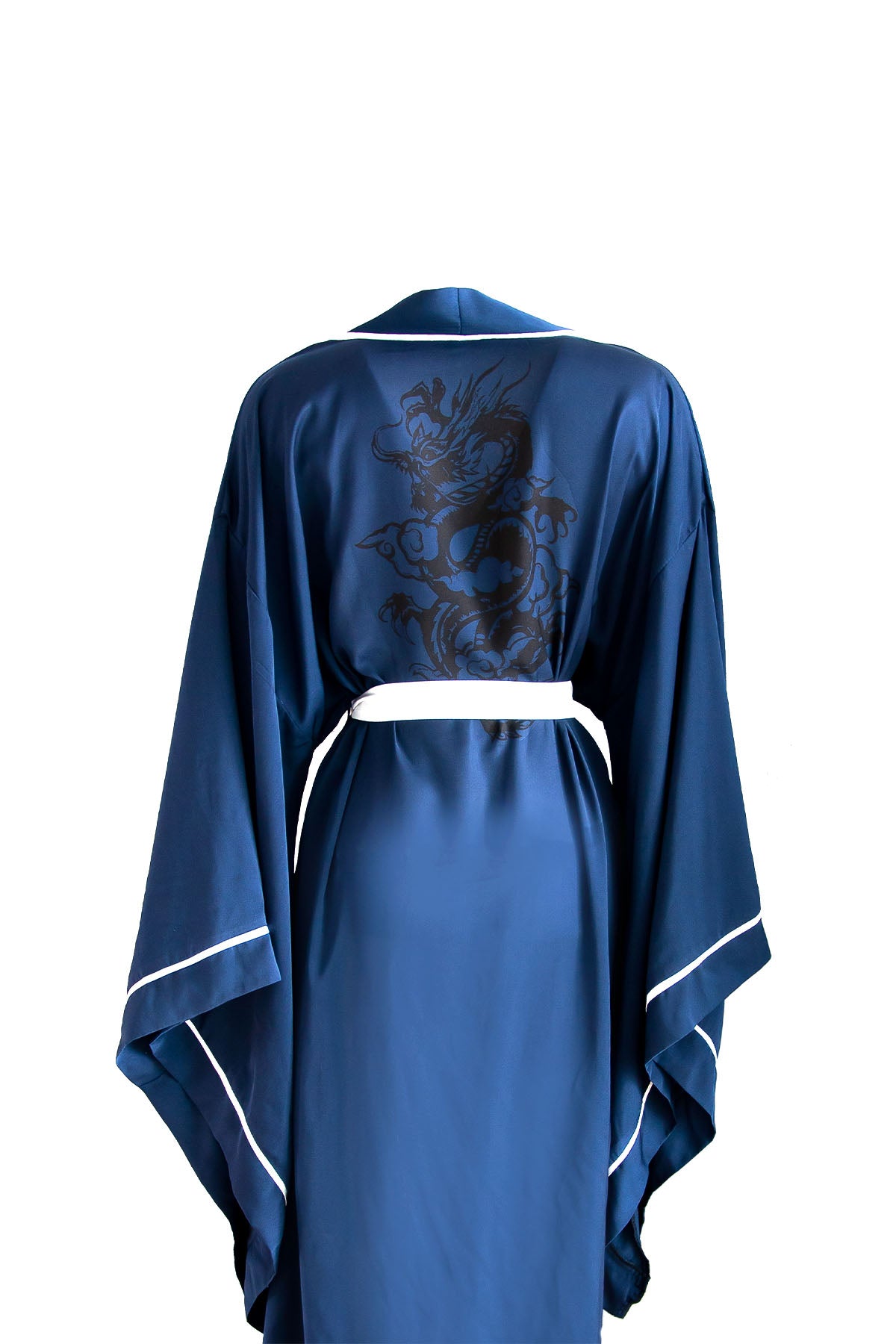 LACIVERT BAT ARM WHITE BENEFIT KIMONO