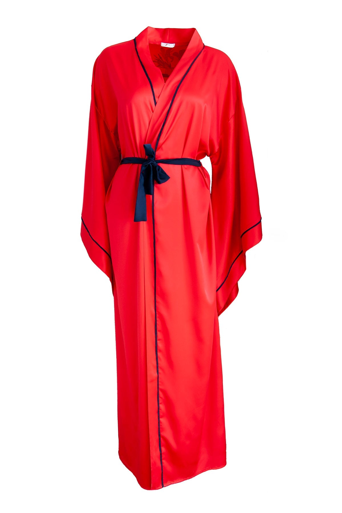 RED BAT ARM LACIVERT BIOUS KIMONO
