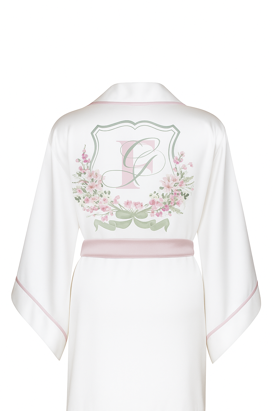 BEYAZ YARASA KOL PUDRA BİYELİ KİMONO