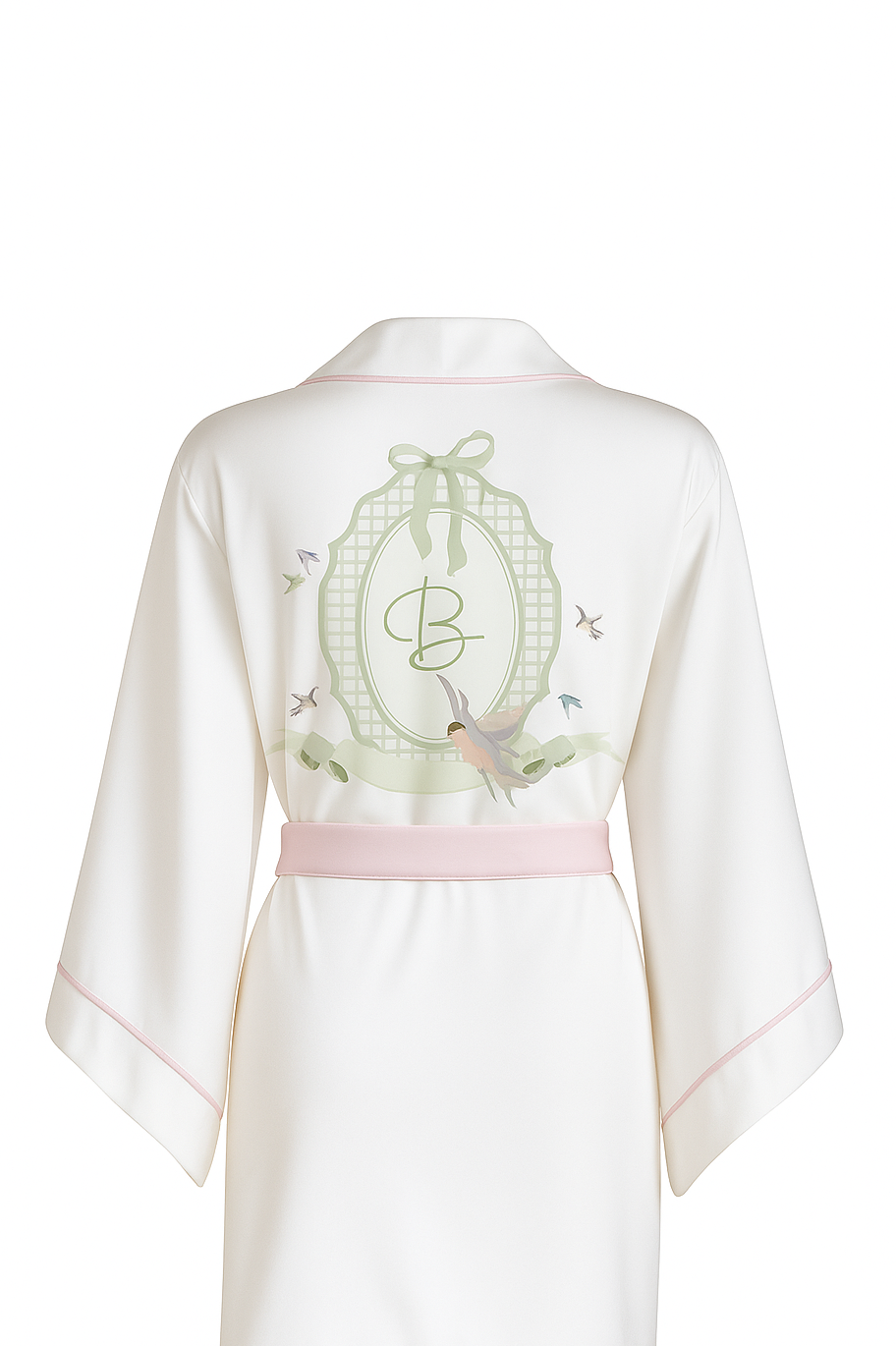 BEYAZ YARASA KOL PUDRA BİYELİ KİMONO