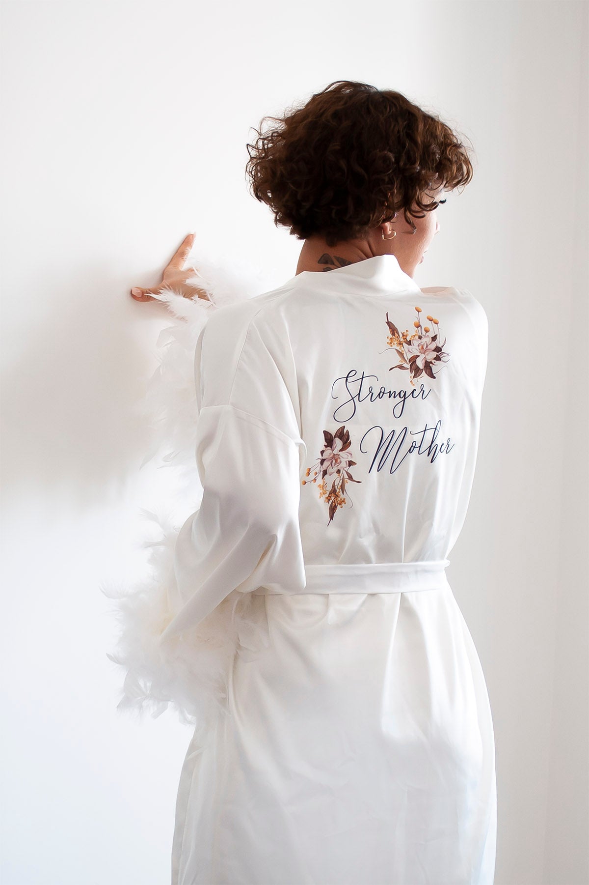 EKRU OTRİŞLİ KİMONO