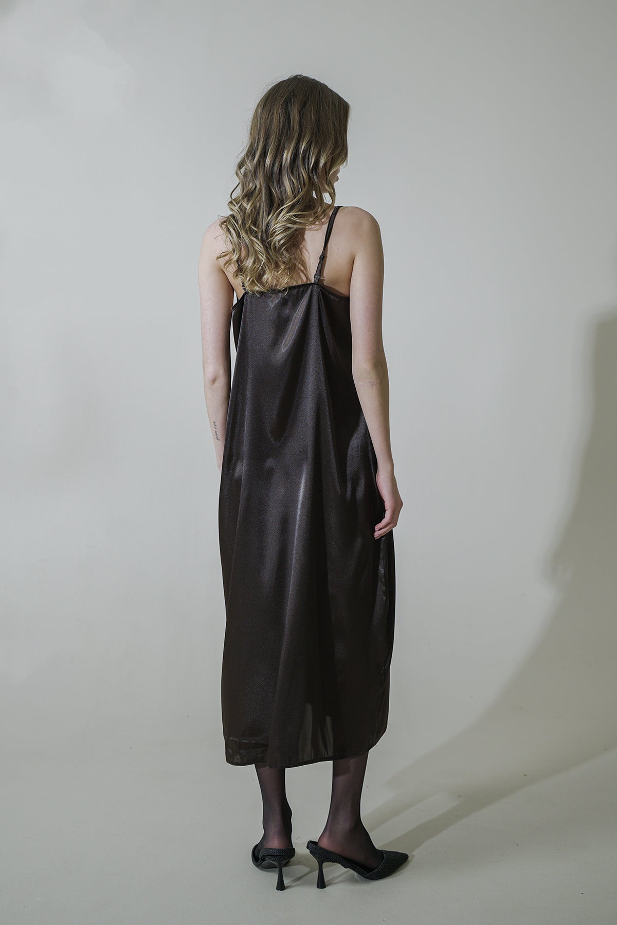 ACI KAHVE SATEN FRANSIZ DANTELLİ GECELİK