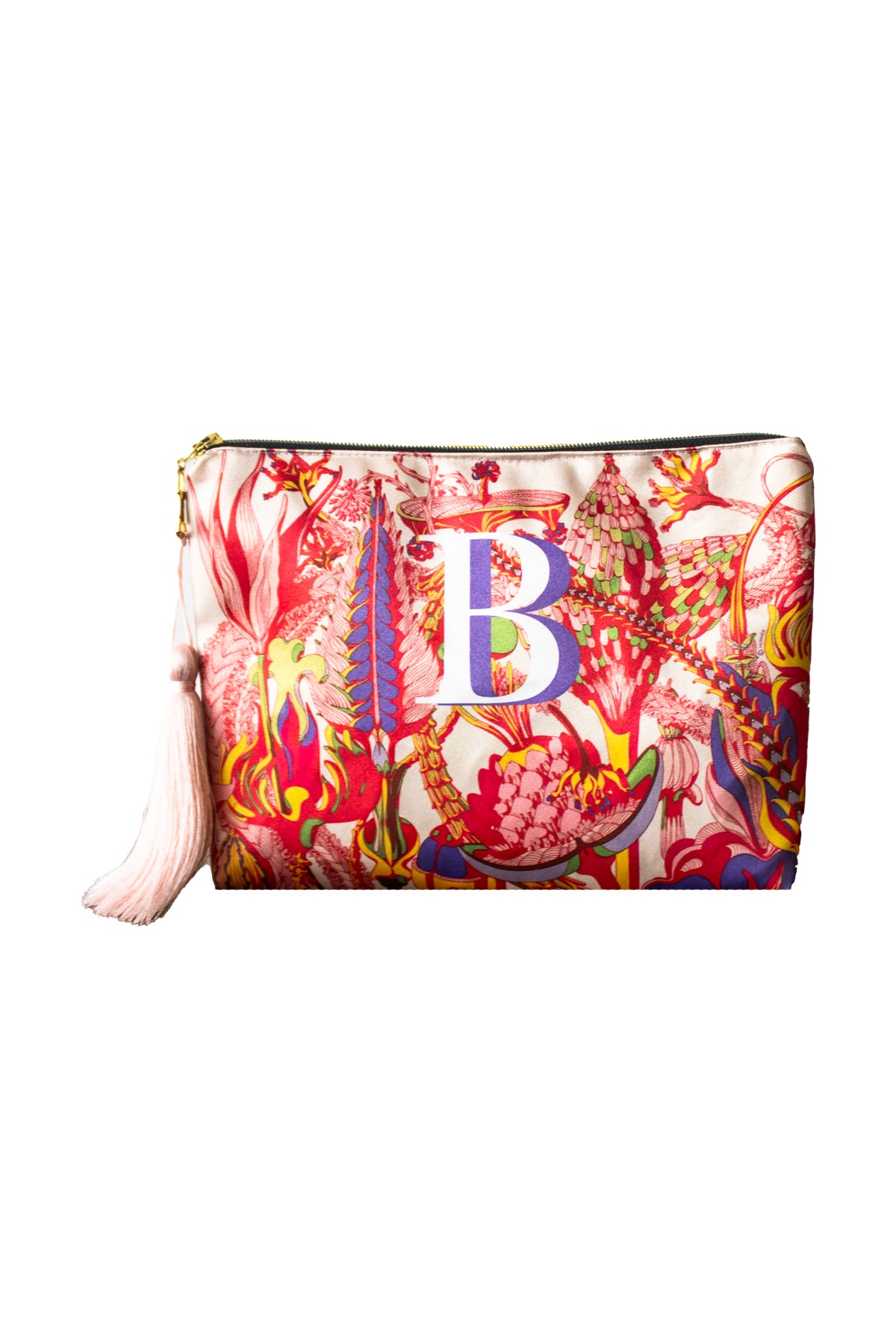 PEMBE RENK DESENLİ CLUTCH ÇANTA