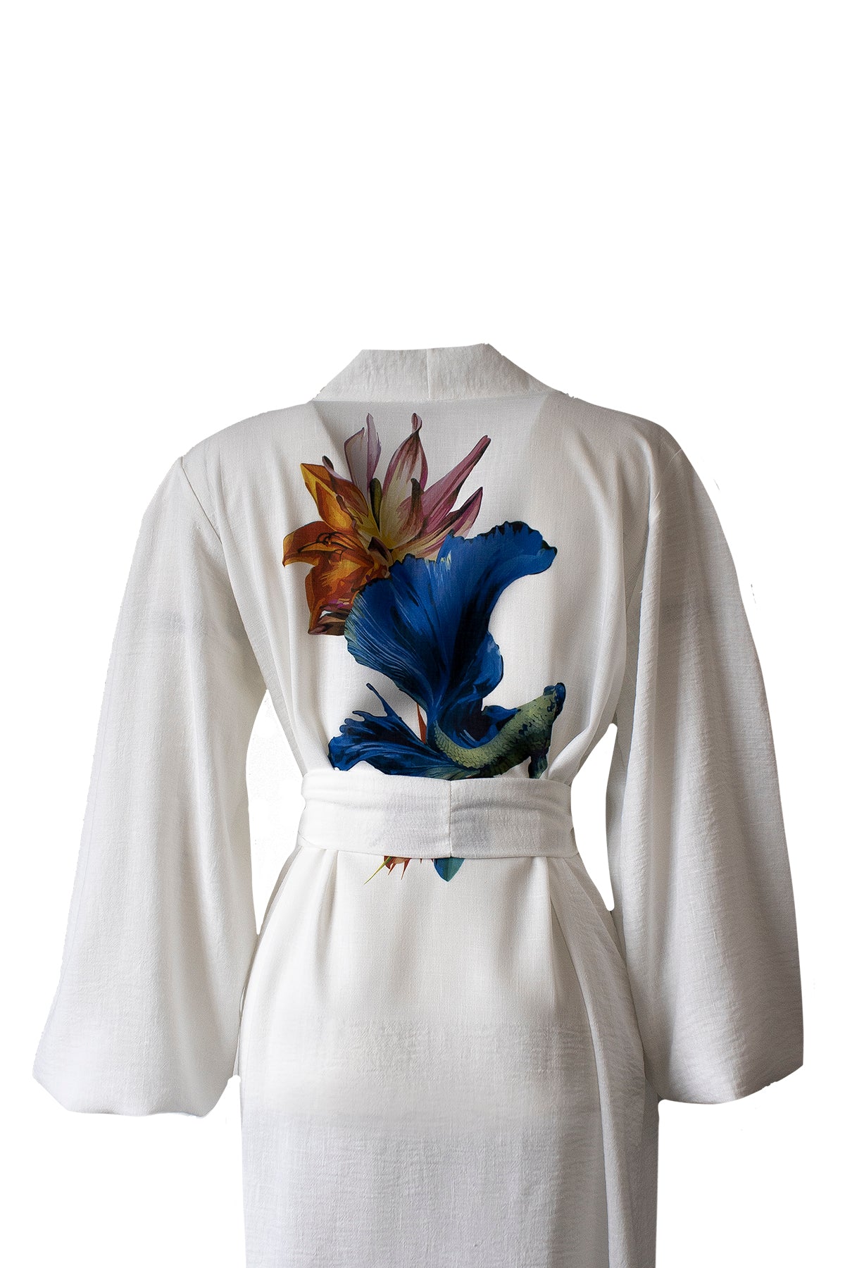 HAM KETEN BALON KOL KİMONO