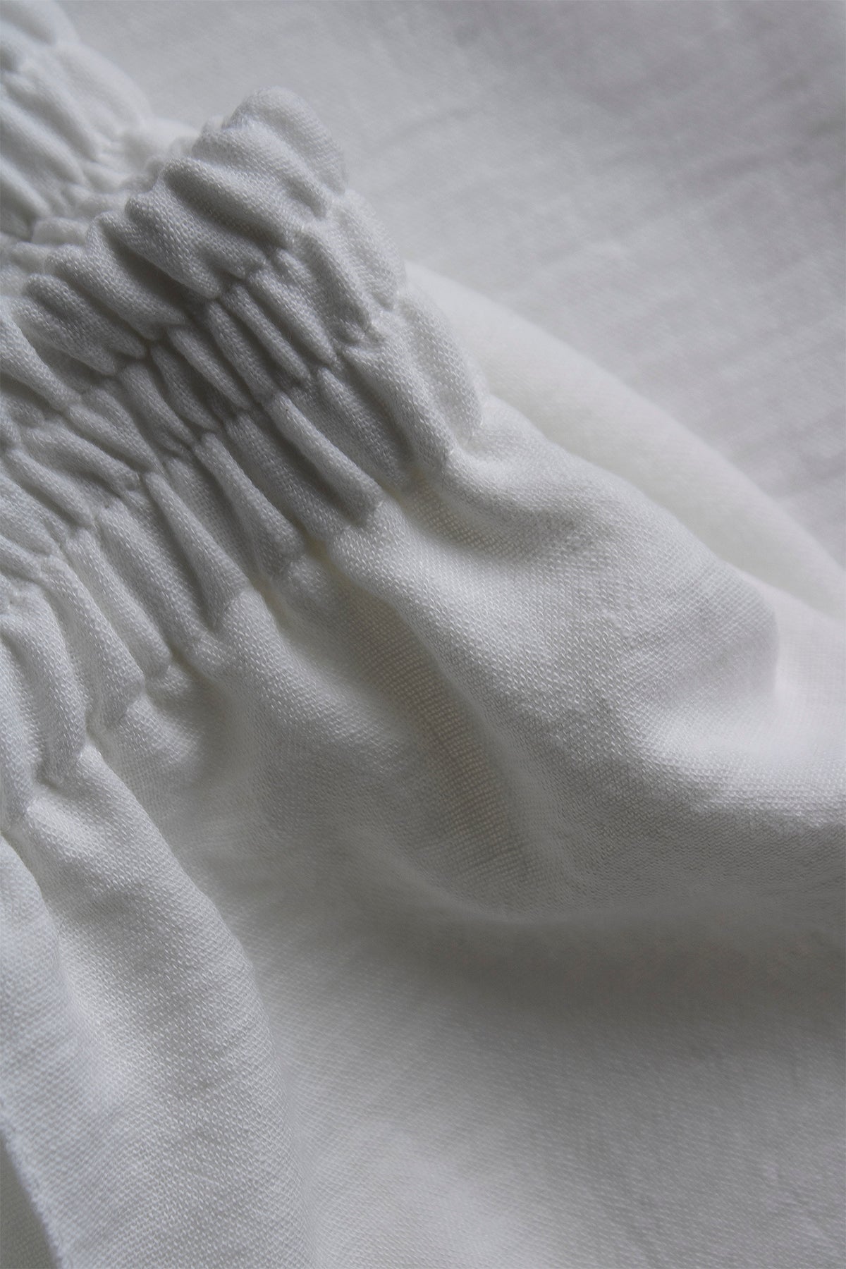 BEYAZ KETEN BLUZ-PANTOLON-KİMONO TAKIM