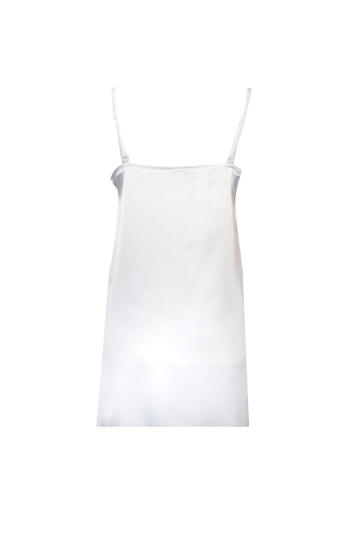 BEYAZ SATEN BİYELİ GECELİK