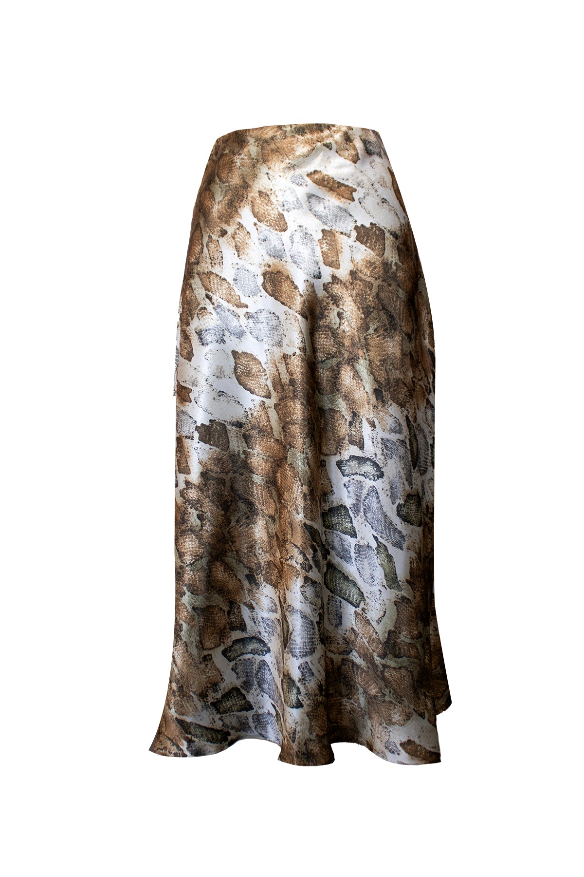 KROKODİL DESENLİ SATEN ETEK