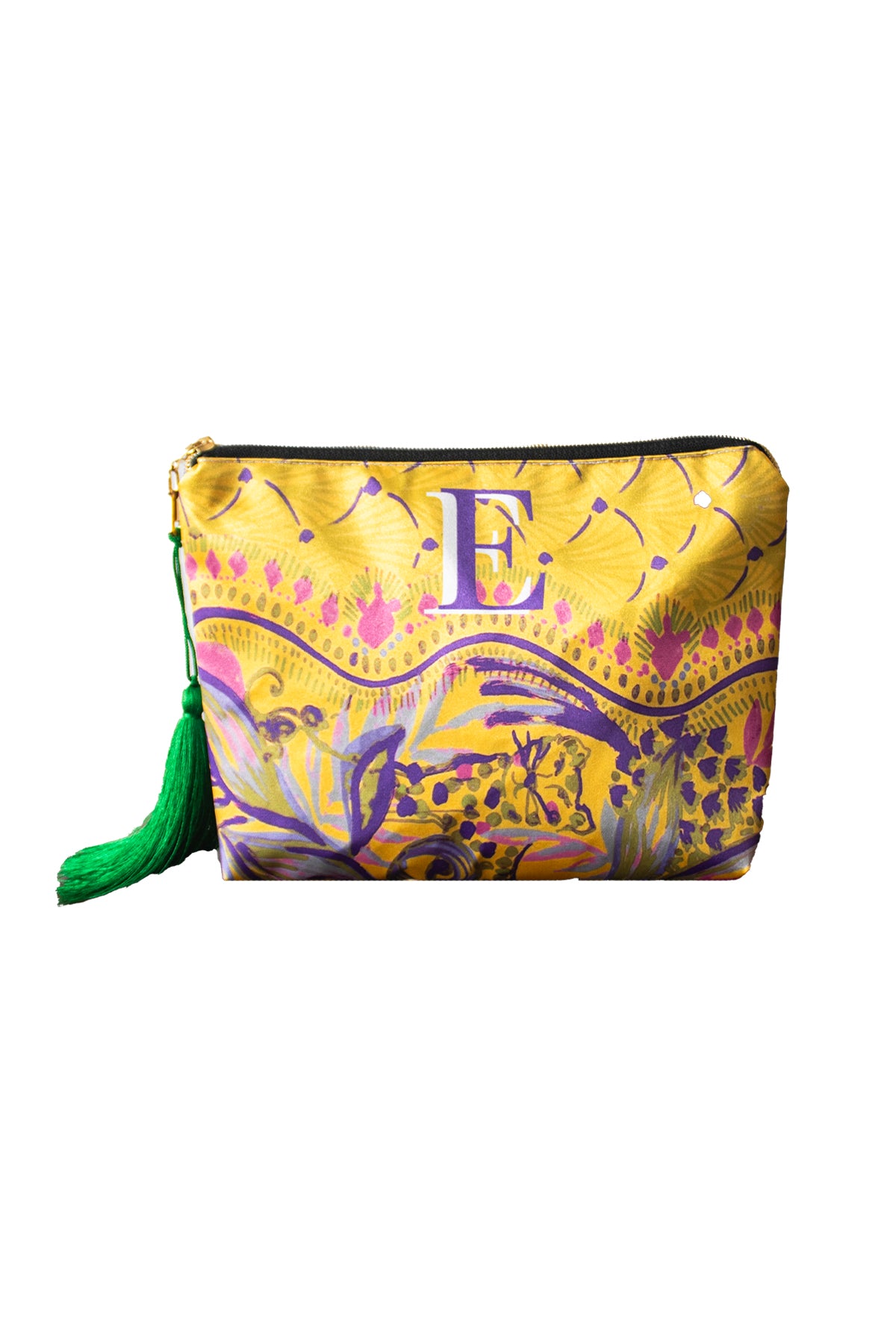 SARI RENK DESENLİ CLUTCH ÇANTA