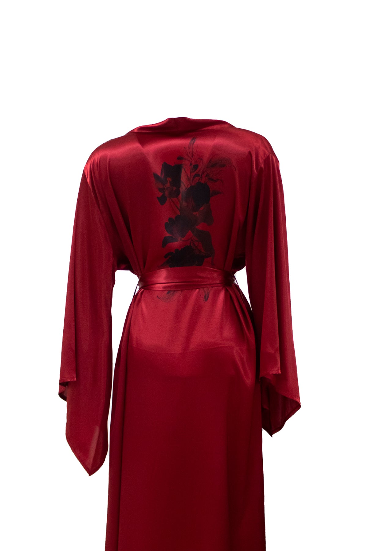 BORDO COLOR BAT KIMONO