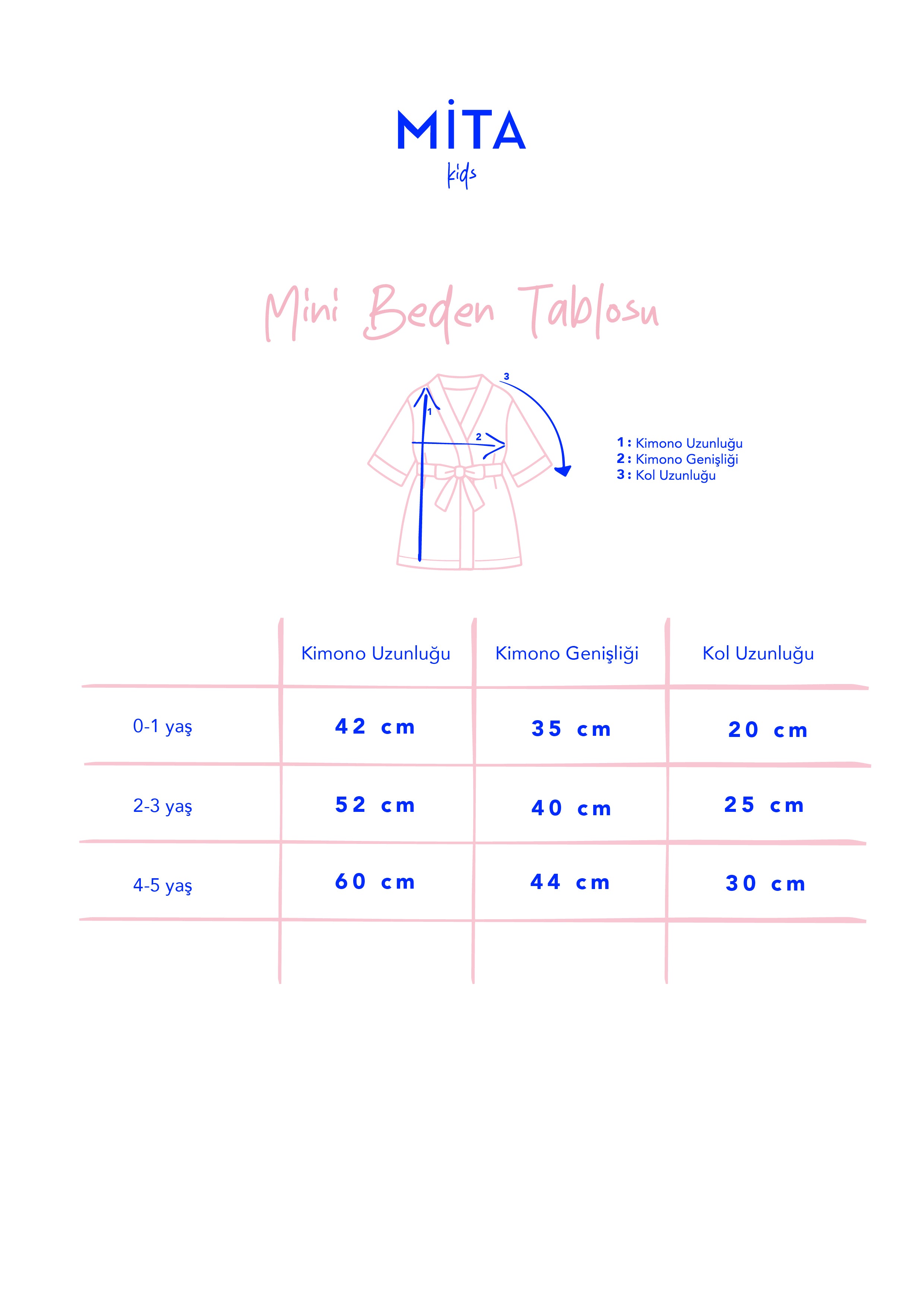 VİZON ÇİZGİLİ ÇOCUK KİMONOSU