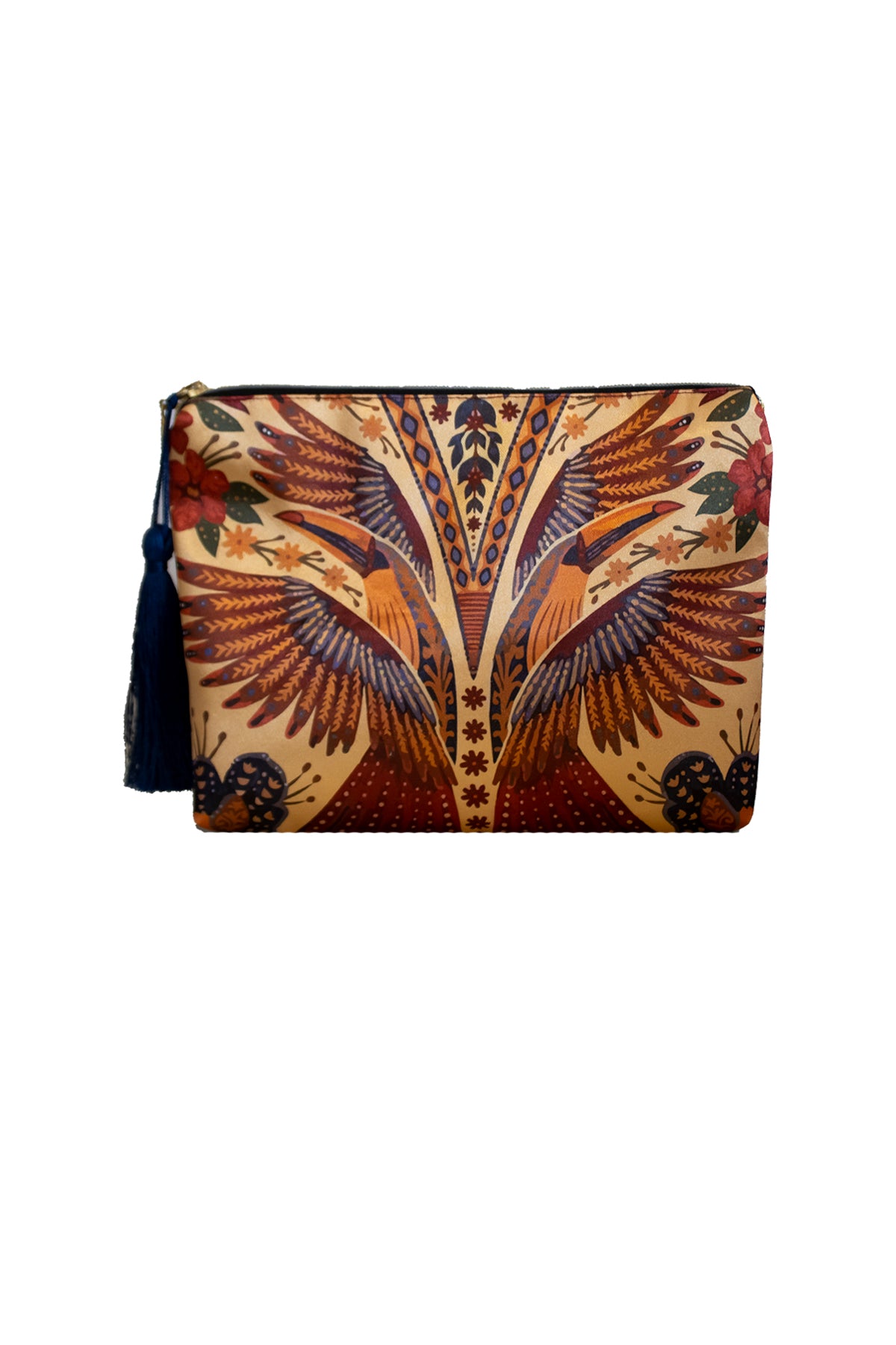 KANAT DESENLİ CLUTCH ÇANTA