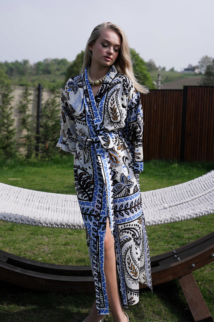 KETEN YARASA KOL KİMONO