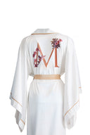 BEYAZ YARASA KOL GOLD BİYELİ KİMONO