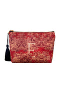 KIRMIZI TROPİKAL DESENLİ CLUTCH ÇANTA
