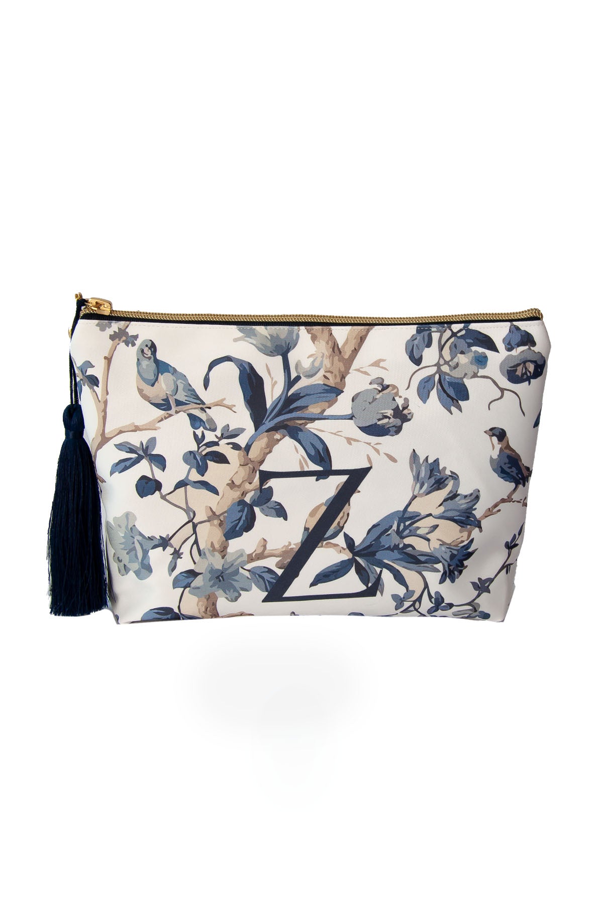 CLUTCH BAG WITH BLUE PATTERN