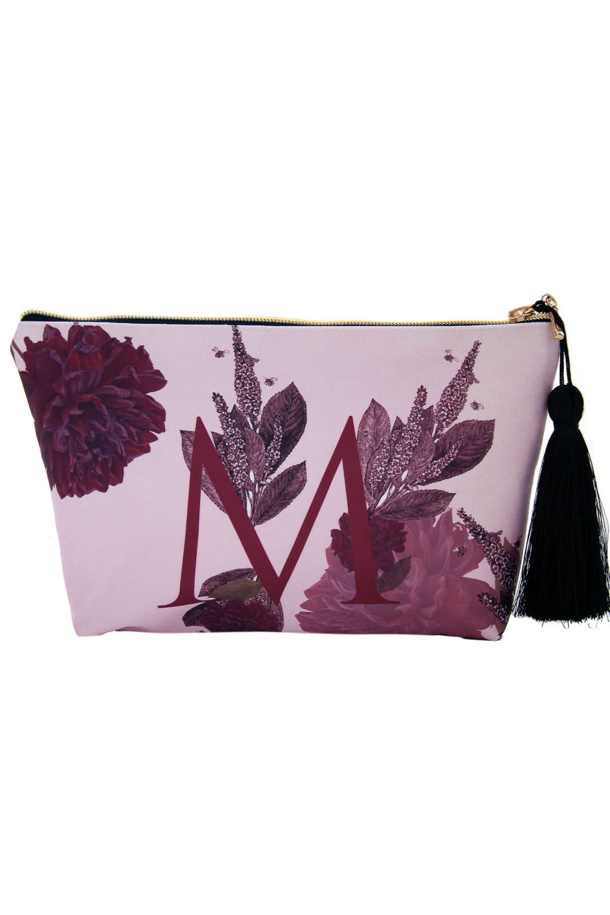CLUTCH BAG WITH FLOWER-PATTERN