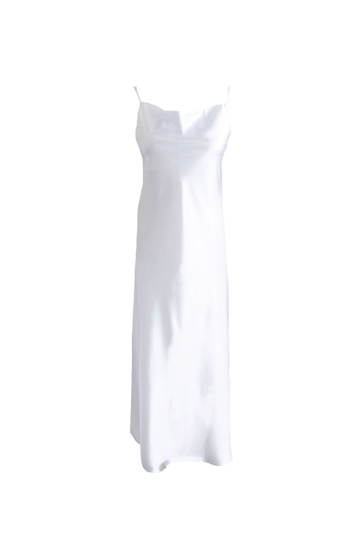 WHITE-SELLING DEGAGE COLLAPSE DRESS