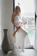 BEYAZ FRANSIZ DANTELLİ ASKILI-ETEK TAKIM