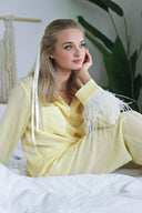 SARI İKİLİ ANNE-BEBEK SETİ