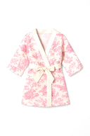 PEMBE DESENLİ SATEN ÇOCUK SABAHLIĞI