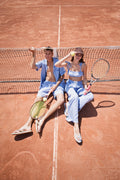 MAVİ ÇİZGİLİ VİSKON BRALET-PANTOLON TAKIM
