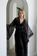 SİYAH ORGANZE ÜÇLÜ SET