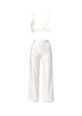 BEYAZ SATEN BRALET-PANTOLON TAKIM