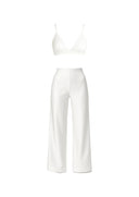 BEYAZ SATEN BRALET-PANTOLON TAKIM