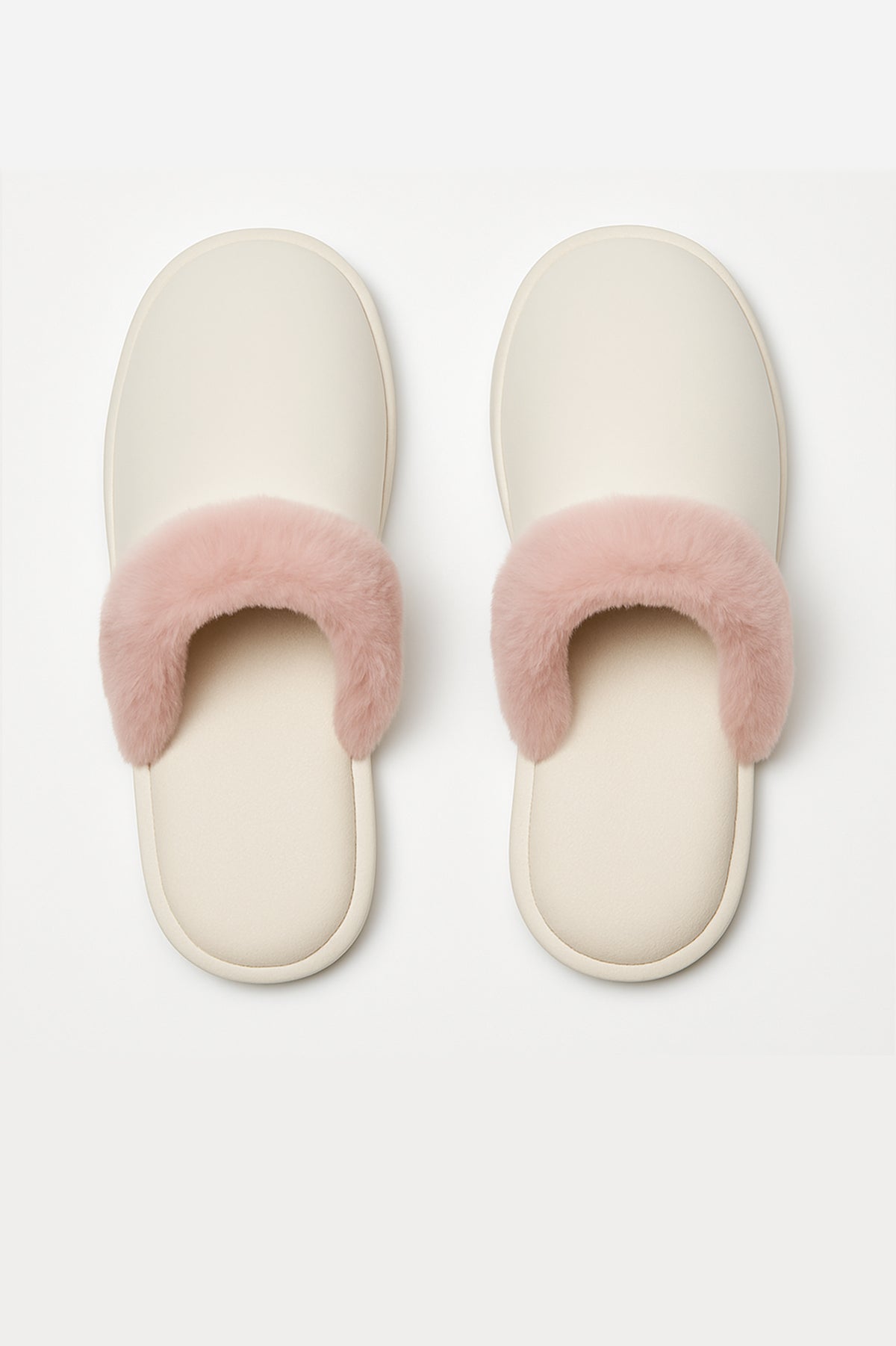 PUDRA PELUŞLU BEYAZ HAVLU TERLİK