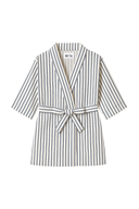 LACİVERT ÇİZGİLİ ÇOCUK KİMONOSU