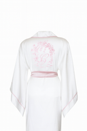 BEYAZ YARASA KOL PUDRA BİYELİ KİMONO