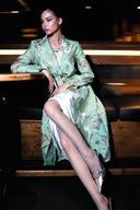 BROKAR KUMAŞ TRANSPARAN CEKET KİMONO