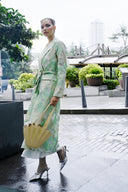 BROKAR KUMAŞ TRANSPARAN CEKET KİMONO