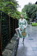 BROKAR KUMAŞ TRANSPARAN CEKET KİMONO