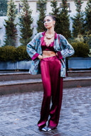 BROKAR KUMAŞ KİMONO-PANTOLON TAKIM