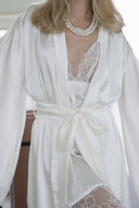 EKRU SATEN DANTELLİ BABYDOLL