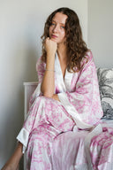 PEMBE İKİLİ ANNE-BEBEK KİMONO SETİ