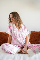 SHIRTLY PIJAMA TEAM WITH PINK-PATTERN
