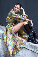 BROKAR KUMAŞ BALON KOL KİMONO KAFTAN