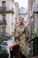 BROKAR KUMAŞ BALON KOL KİMONO KAFTAN