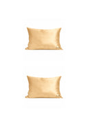 GOLD SATEN KUMAŞ İKİLİ YASTIK KILIFI