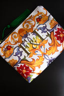 RENKLİ DESENLİ CLUTCH ÇANTA