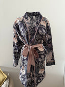 İNDİRİM VİSKON KUMAŞ MİNİ BOY DÜZ KOL KİMONO