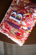 PEMBE RENK DESENLİ CLUTCH ÇANTA