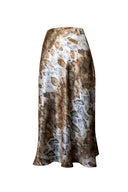 KROKODİL DESENLİ SATEN ETEK