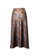 LEOPAR DESENLİ SATEN ETEK