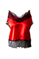 5'li Kırmızı Sevgililer Günü Pijama Seti